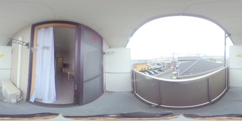 パノラマ画像バルコニー