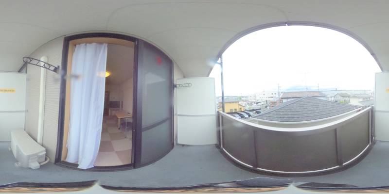 パノラマ画像バルコニー