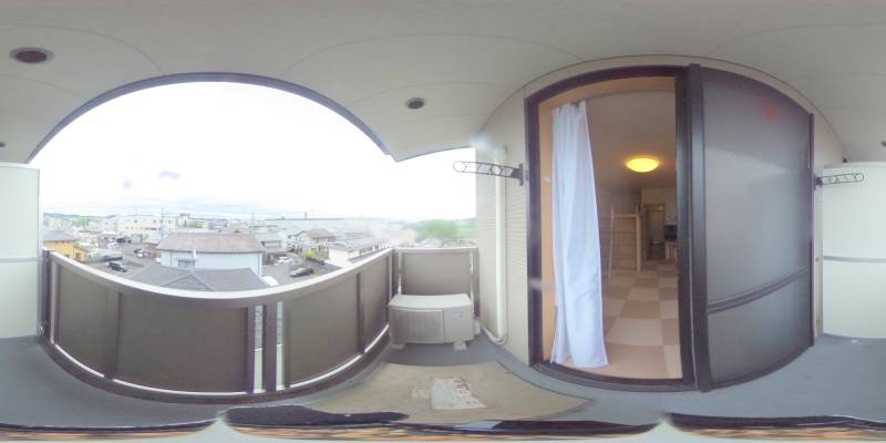 パノラマ画像バルコニー