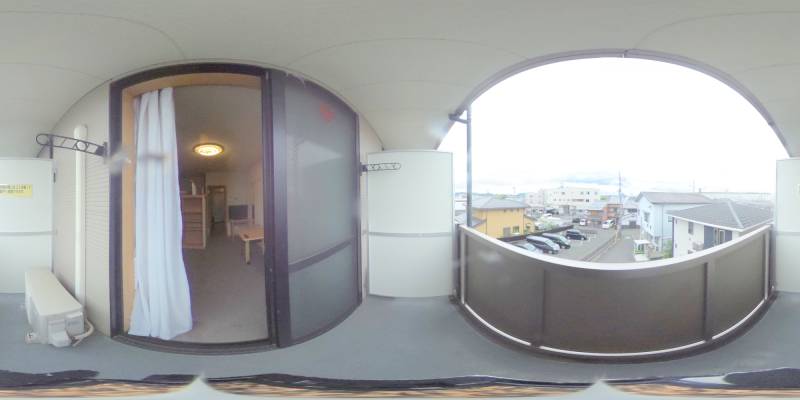 パノラマ画像バルコニー