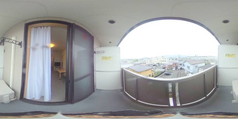 パノラマ画像バルコニー