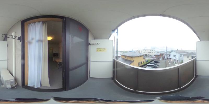 パノラマ画像バルコニー