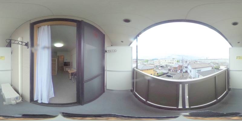 パノラマ画像バルコニー