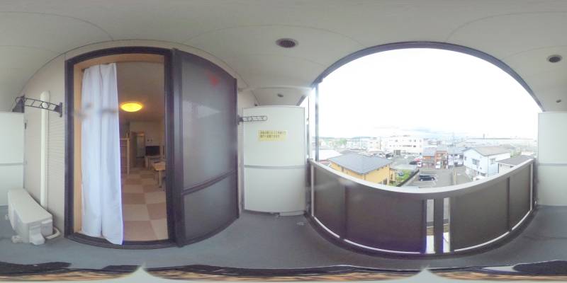 パノラマ画像バルコニー
