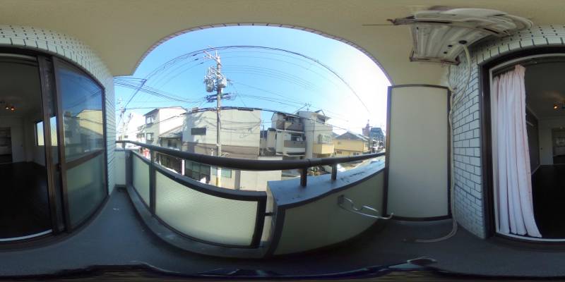 パノラマ画像バルコニー