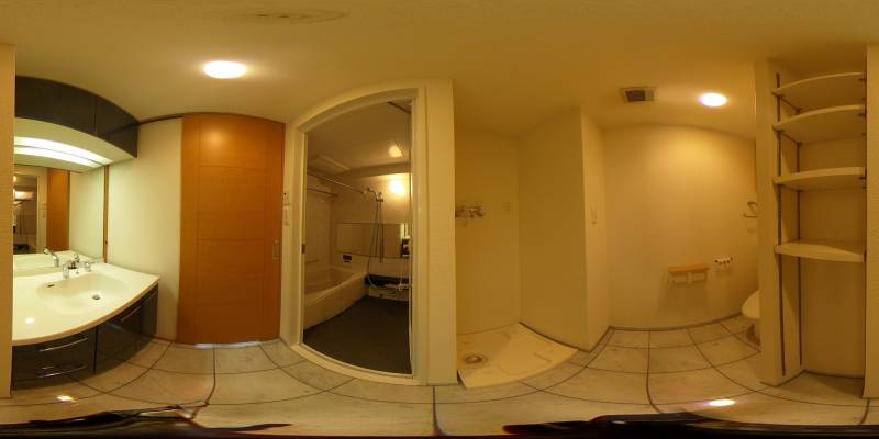 パノラマ画像洗面所