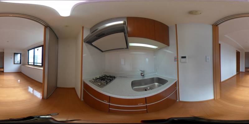 パノラマ画像キッチン