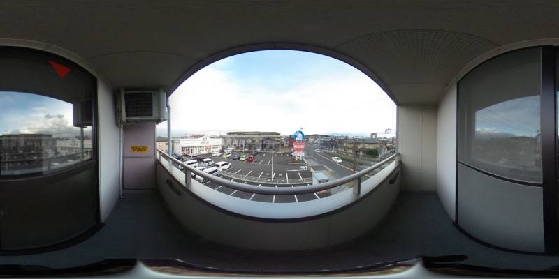 パノラマ画像バルコニー