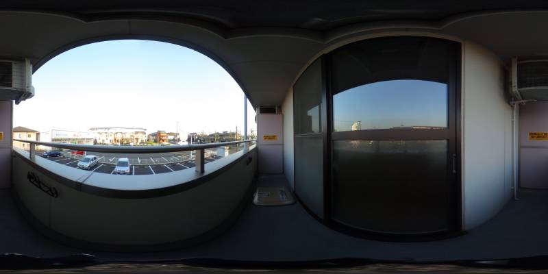 パノラマ画像バルコニー