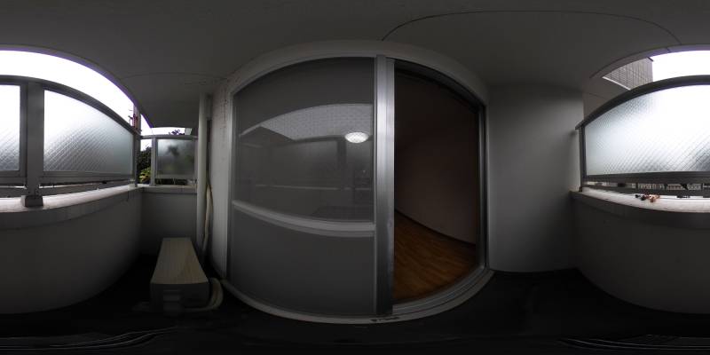 パノラマ画像バルコニー