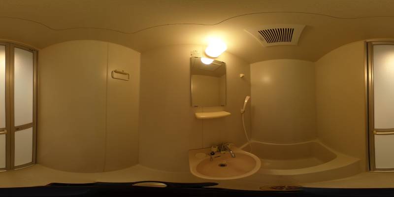 パノラマ画像バスルーム