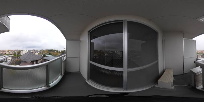 パノラマ画像バルコニー