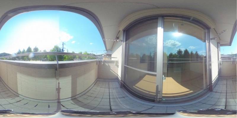 パノラマ画像バルコニー