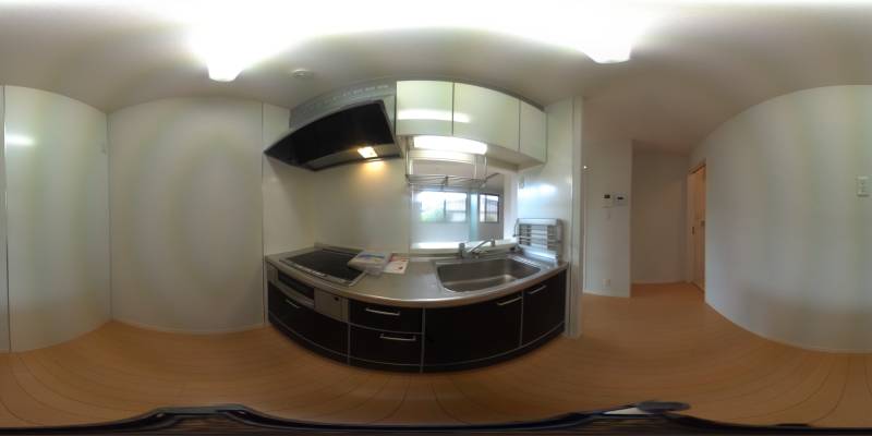 パノラマ画像キッチン