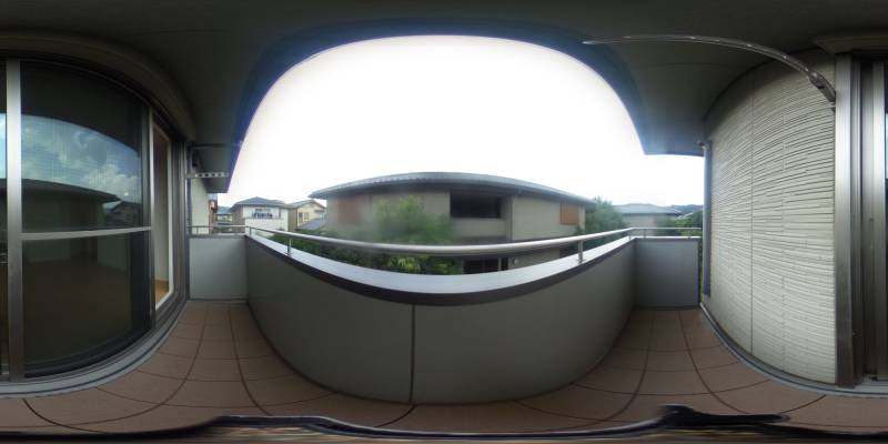 パノラマ画像バルコニー