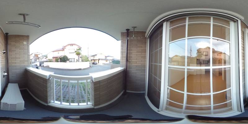 パノラマ画像バルコニー