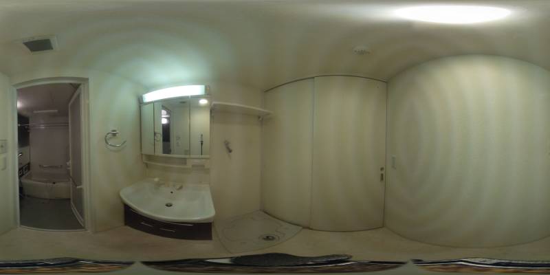 パノラマ画像洗面所