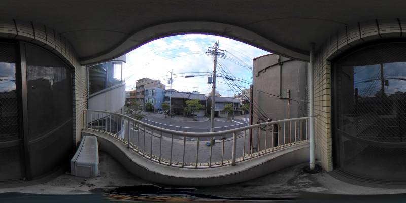 パノラマ画像バルコニー