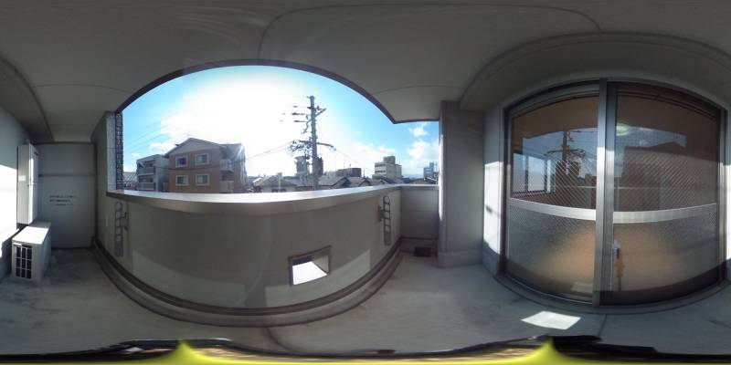 パノラマ画像バルコニー