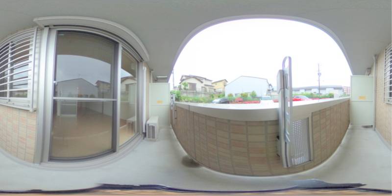 パノラマ画像バルコニー