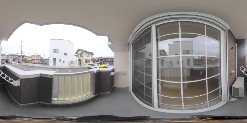 パノラマ画像バルコニー