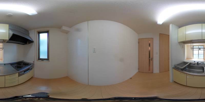 パノラマ画像キッチン