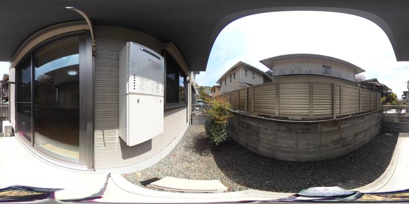 パノラマ画像庭