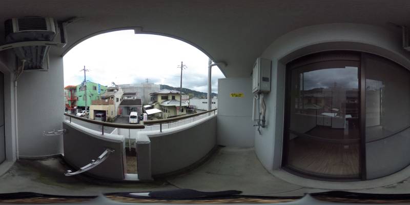 パノラマ画像バルコニー