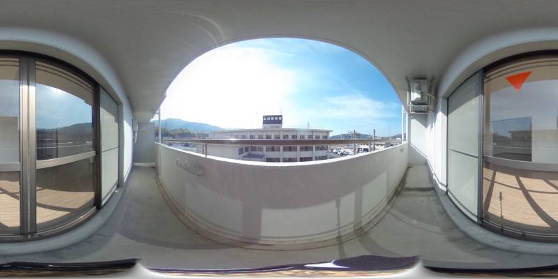 パノラマ画像バルコニー