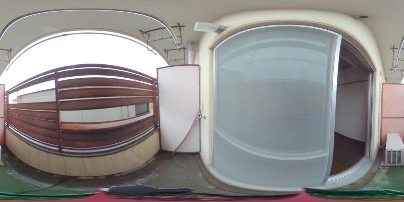 パノラマ画像バルコニー