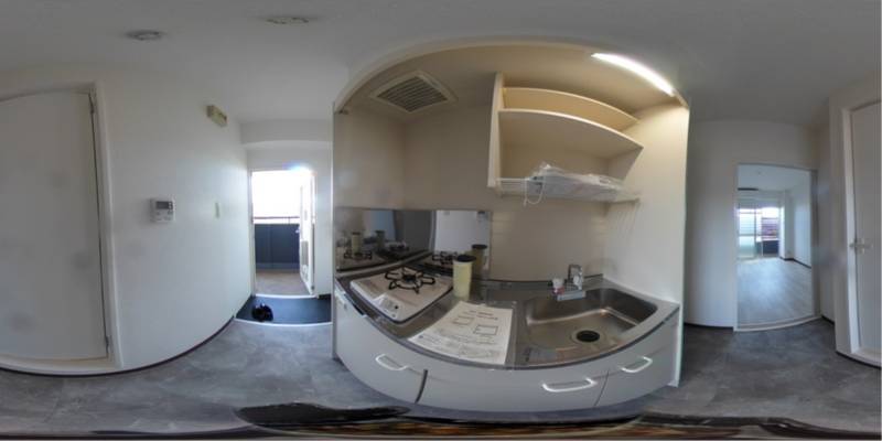 パノラマ画像キッチン