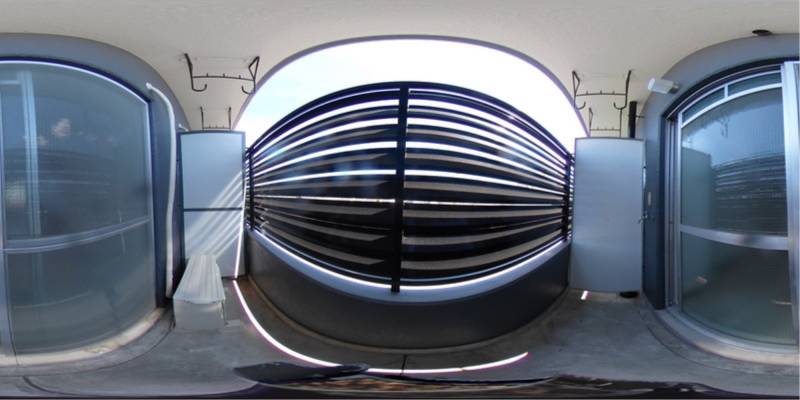 パノラマ画像バルコニー