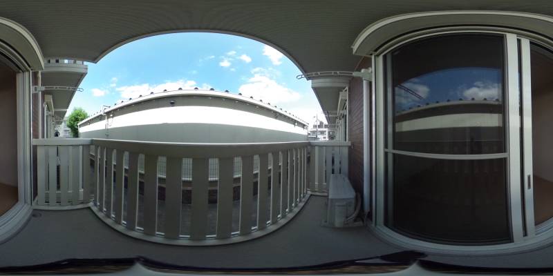 パノラマ画像バルコニー