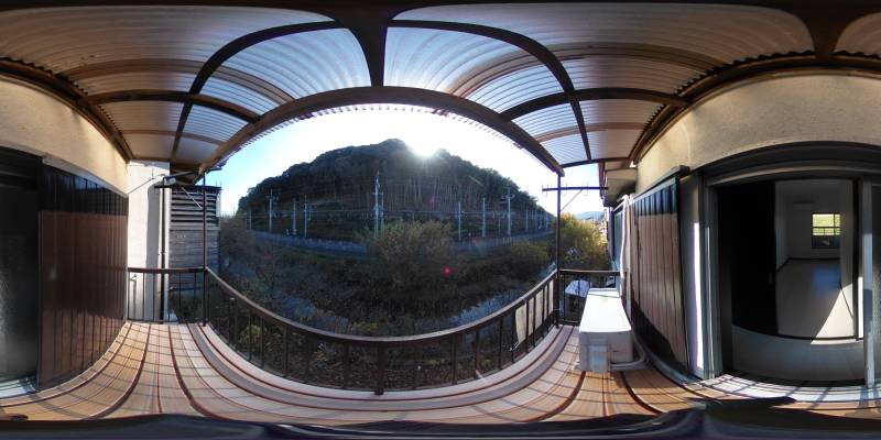 パノラマ画像バルコニー