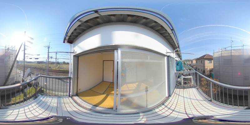 パノラマ画像バルコニー