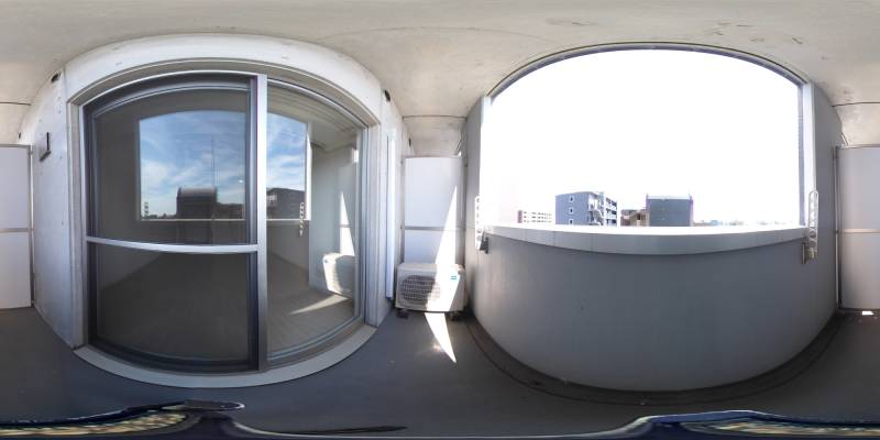 パノラマ画像バルコニー