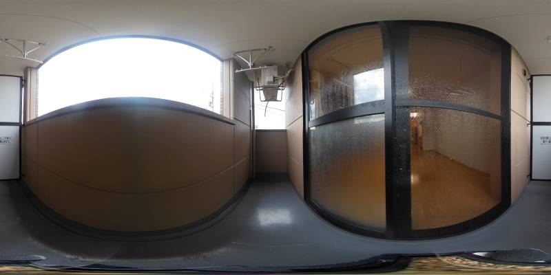 パノラマ画像バルコニー