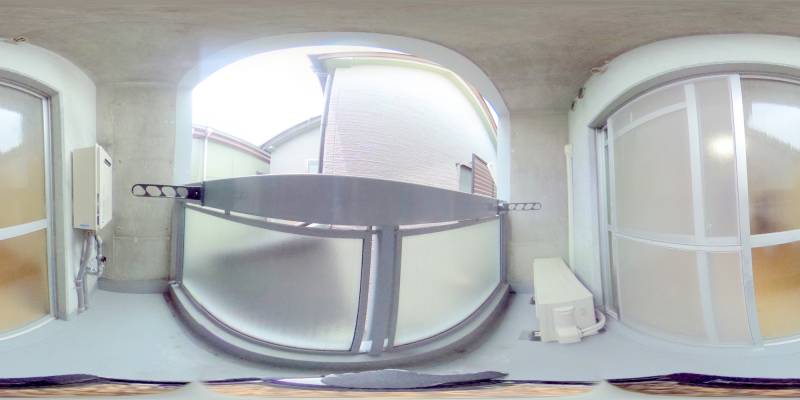 パノラマ画像バルコニー