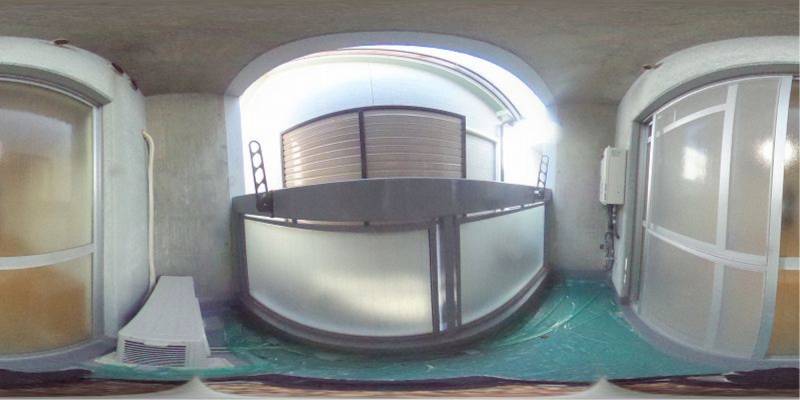 パノラマ画像バルコニー