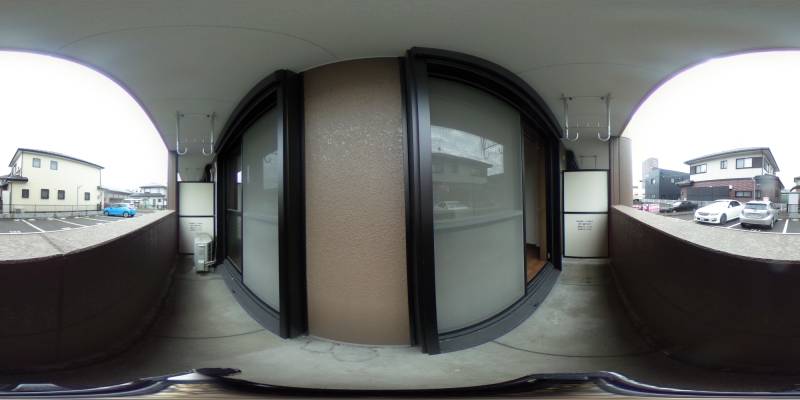 パノラマ画像バルコニー