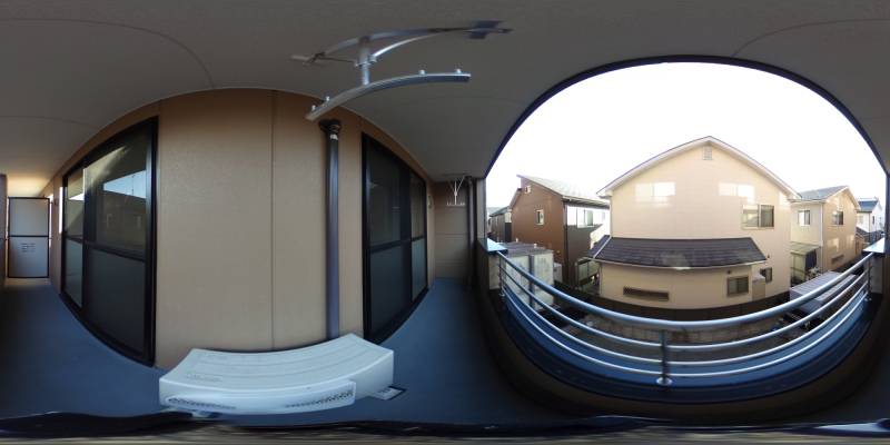 パノラマ画像バルコニー