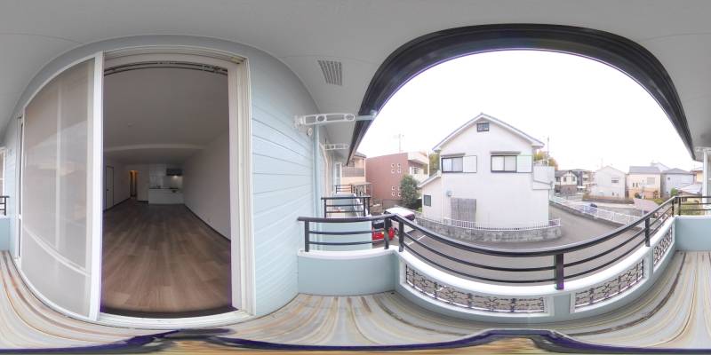 パノラマ画像バルコニー