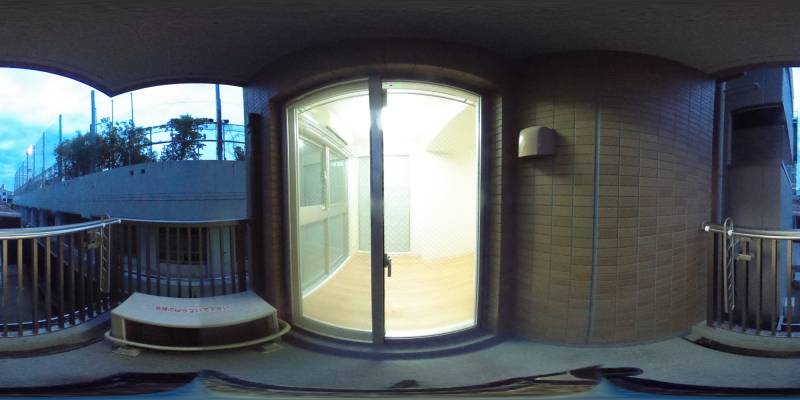 パノラマ画像バルコニー