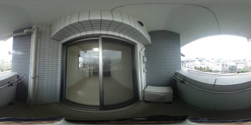 パノラマ画像バルコニー