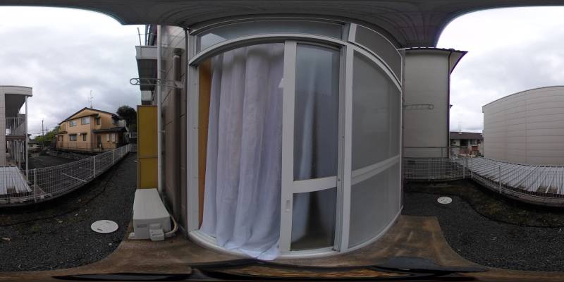 パノラマ画像バルコニー