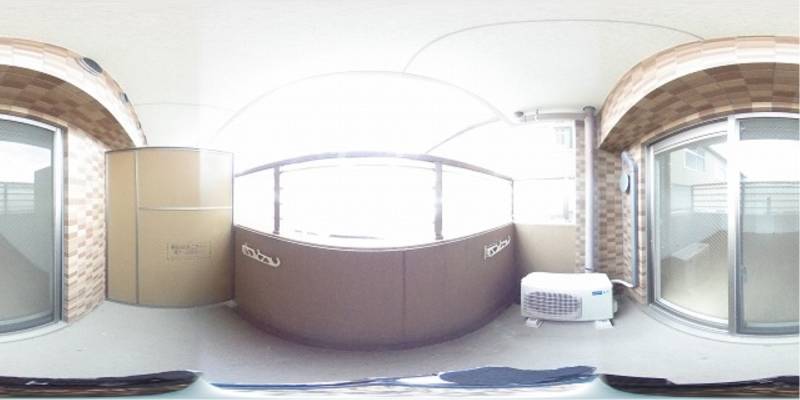 パノラマ画像バルコニー