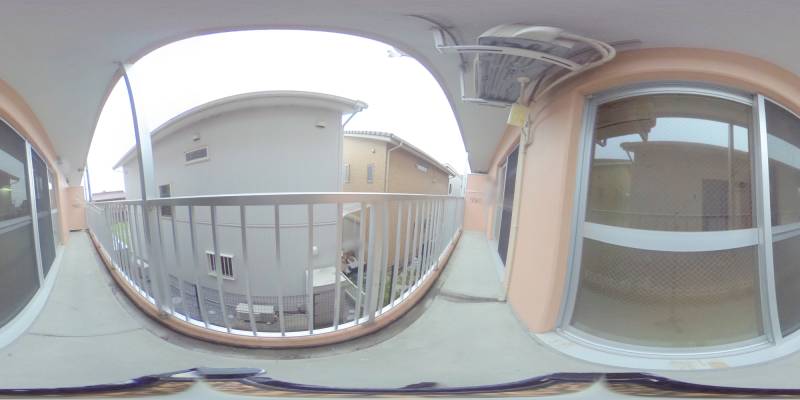 パノラマ画像バルコニー