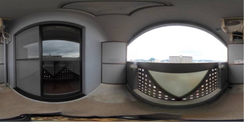 パノラマ画像バルコニー