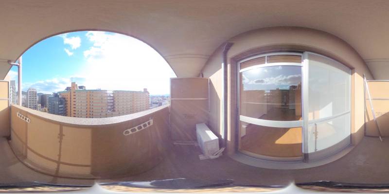 パノラマ画像バルコニー