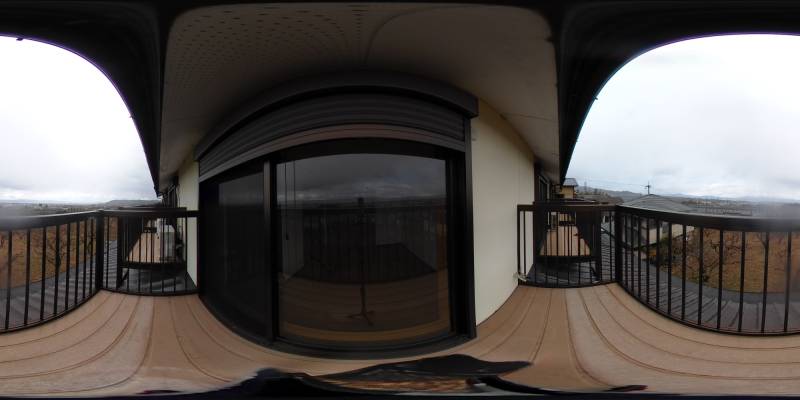 パノラマ画像バルコニー